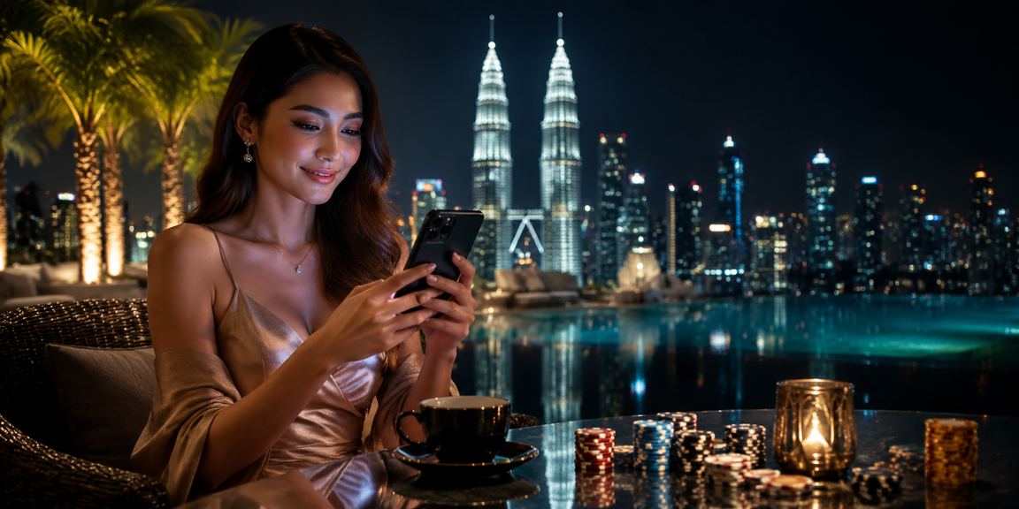 Pemain VIP Kuala Lumpur log masuk ke akaun super222 untuk menikmati bonus eksklusif